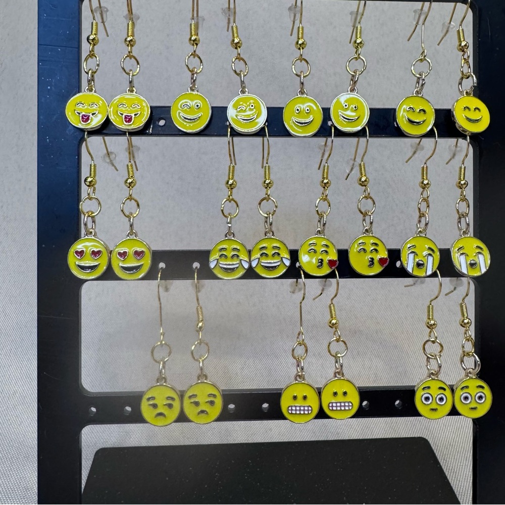 Handcrafted Emoji Fishhook Earrings (Choose One Style)!